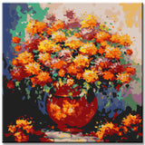 Flower pot magic painting by numbers - shipping from DE