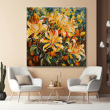 Colorful Honeysuckle Flower Painting by Numbers