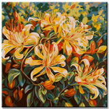 Colorful Honeysuckle Flower Painting by Numbers