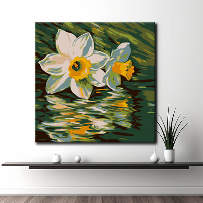 Paint by Numbers Daffodils Painting