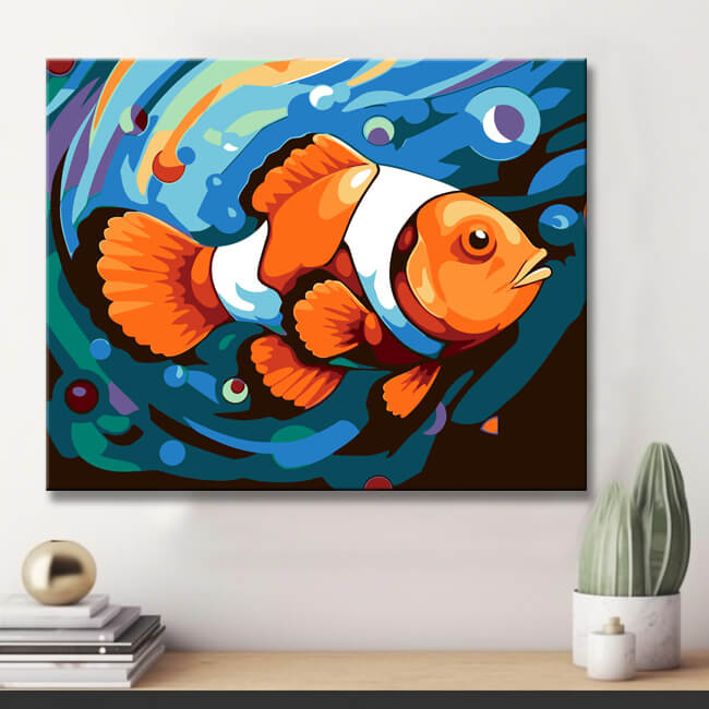 Amphiprion Fish - Painting by Numbers