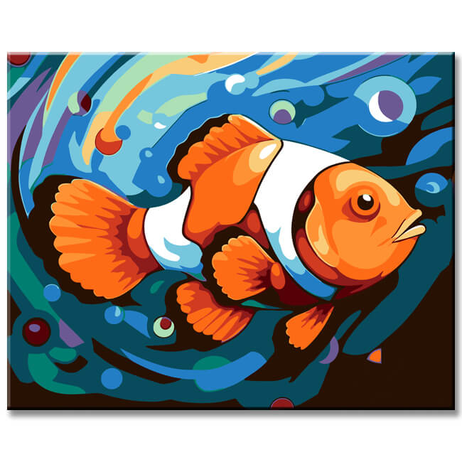 Amphiprion Fish - Painting by Numbers