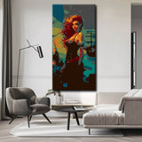 Painting by numbers mermaid at the sea