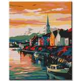 Painting By Numbers City Painting By The RIVer