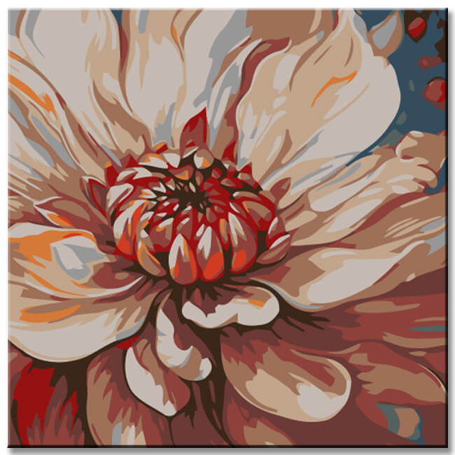 Paint by Numbers Flower Art