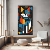 Cat in Kandinsky style - painting by numbers