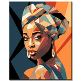 Paint by Numbers Art - African Beauty