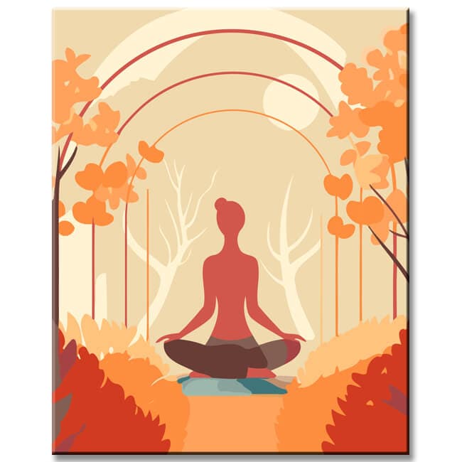 Exclusive Yoga Canvas ArtStylish and ExpressIVe Gallery Wall Pictures 4-Panel