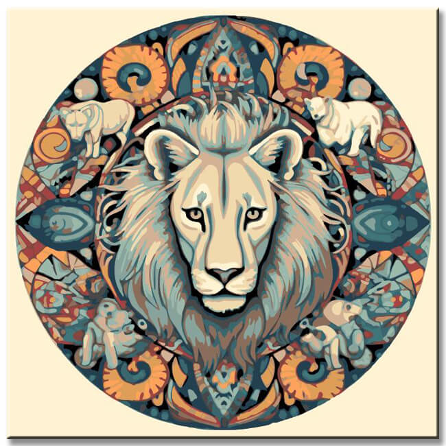 Animals Mandala - Painting by Numbers