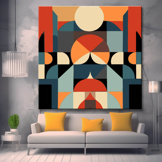 Geometric design - paint by numbers