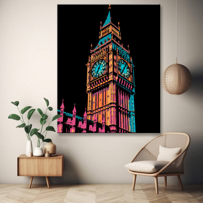 Fascinating Big Ben painting by numbers - shipping from DE