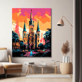 Colorful Cathedral Painting by Numbers - Shipping from DE