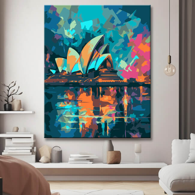 Fantastic Sydney painting by numbers - shipping from DE