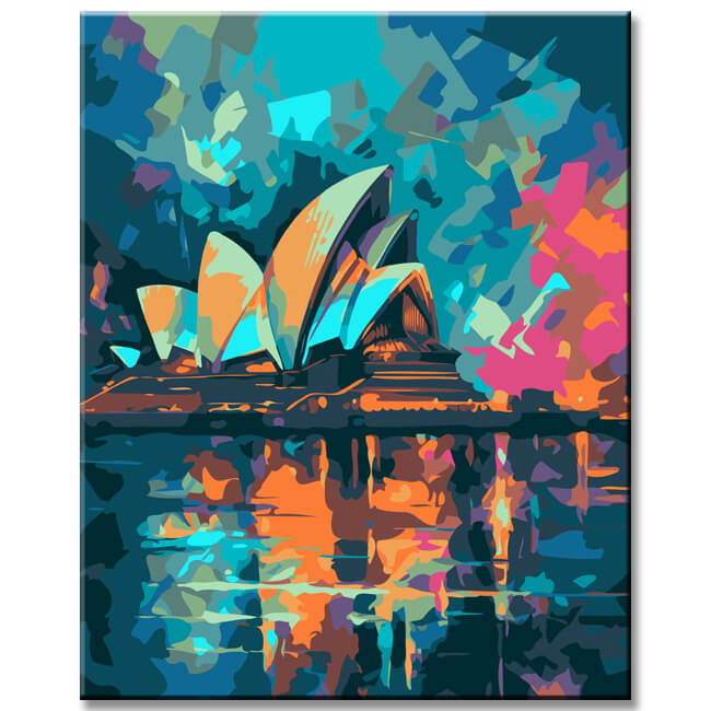 Fantastic Sydney painting by numbers - shipping from DE