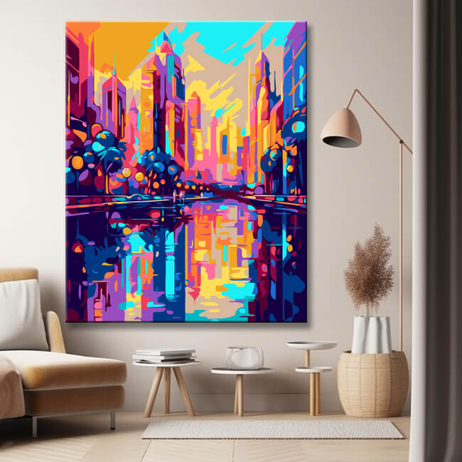 Fantastic Honolulu painting by numbers - shipping from DE