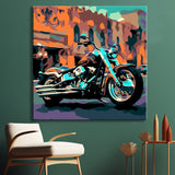 Abstract Las Vegas Motorcycle Paint by Numbers