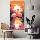 Flamingos at Sunrise Painting by Numbers