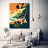 Paint By Numbers Bulli On The Beach in California