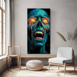 Paint by numbers illustration monster face