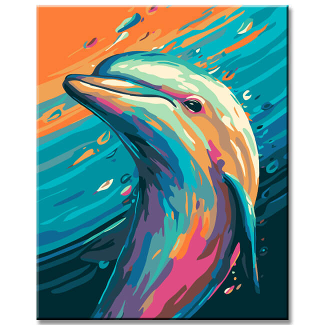 Dolphin Painting By Numbers