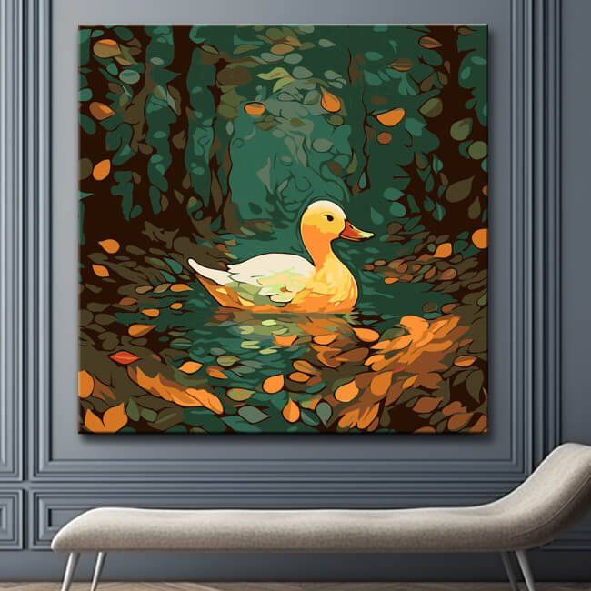 Duck Tale - Painting by Numbers in Klimt Style