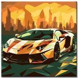 Aventador artwork - paint by numbers