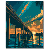 Fantastic Florida Keys painting by numbers - shipping from DE