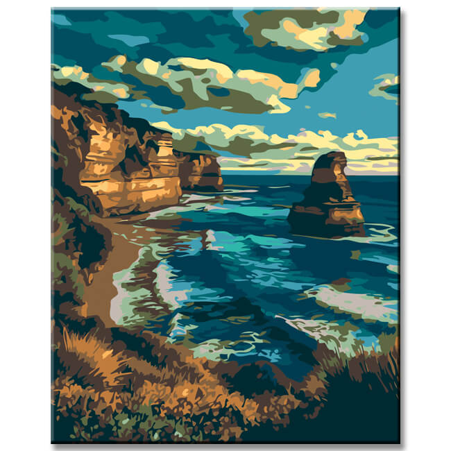 Australian Coastal Magic Painting by Numbers - Shipping from DE