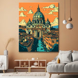 Colorful Vatican painting by numbers - shipping from DE