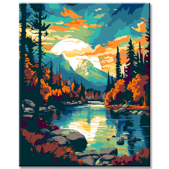 Banff National Park Painting by Numbers - Shipping from DE