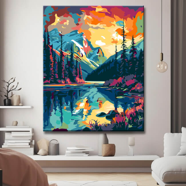 Banff Canada Painting by Numbers - Shipping from DE