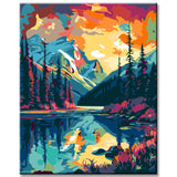 Banff Canada Painting by Numbers - Shipping from DE