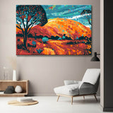 Colorful Illustration Uluru Ayers Rock Paint By Numbers