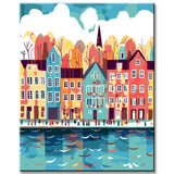 Fjallgatan Old Town - Painting by Numbers