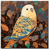 Budgie in Klimt style - painting by numbers