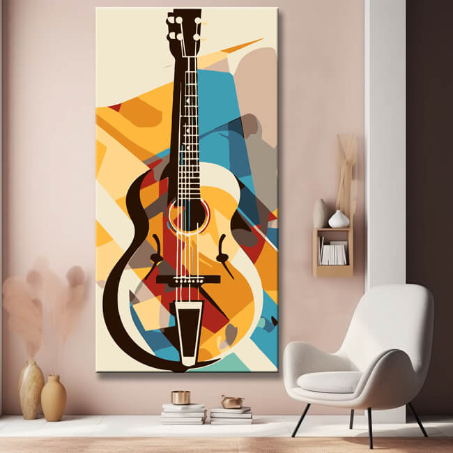 Guitar Harmony - Paint by Numbers Artwork