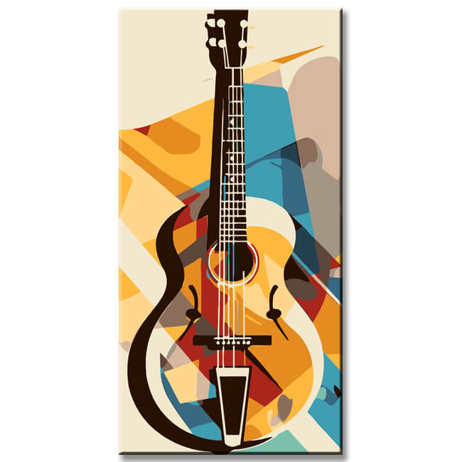 Guitar Harmony - Paint by Numbers Artwork