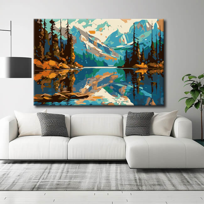 Paint By Numbers Banff National Park Canada