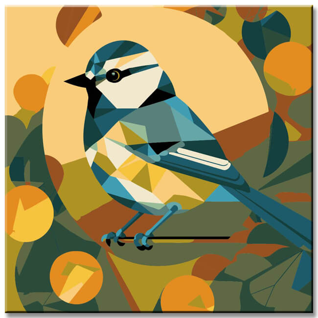 Blue Tit - Painting by Numbers