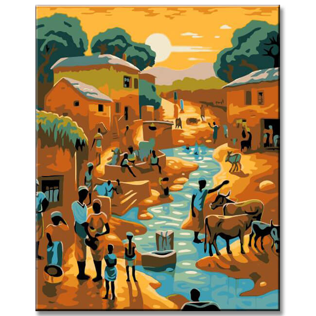 African Tradition - Paint by Numbers Poster