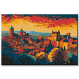 Carcassonne France Painting by Numbers