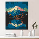 Colorful Mount Fuji painting by numbers - shipping from DE