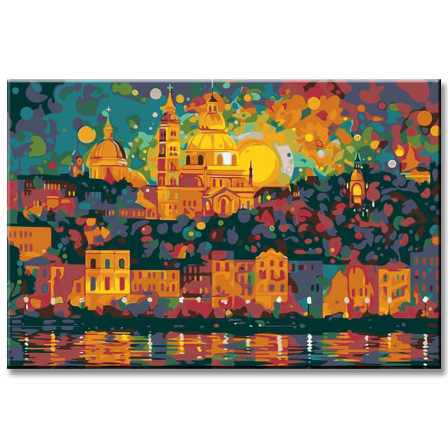 Budapest Hungary Painting by Numbers - Shipping from DE