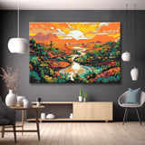 Bali cultural landscape painting by numbers - shipping from DE