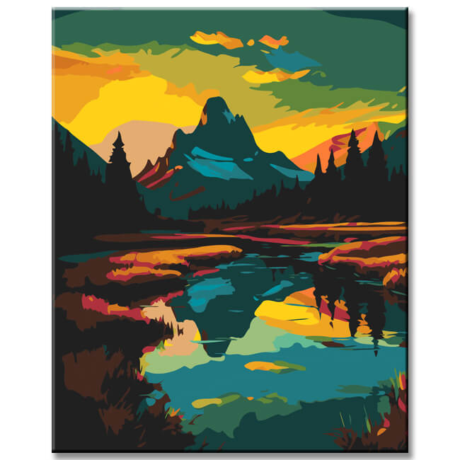 Glacier National Park Canada Paint by Numbers