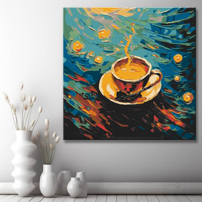 Coffee Cup - Painting by Numbers