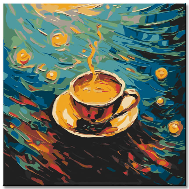 Coffee Cup - Painting by Numbers