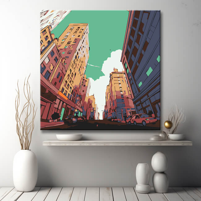 Downtown New York City - Paint by Numbers