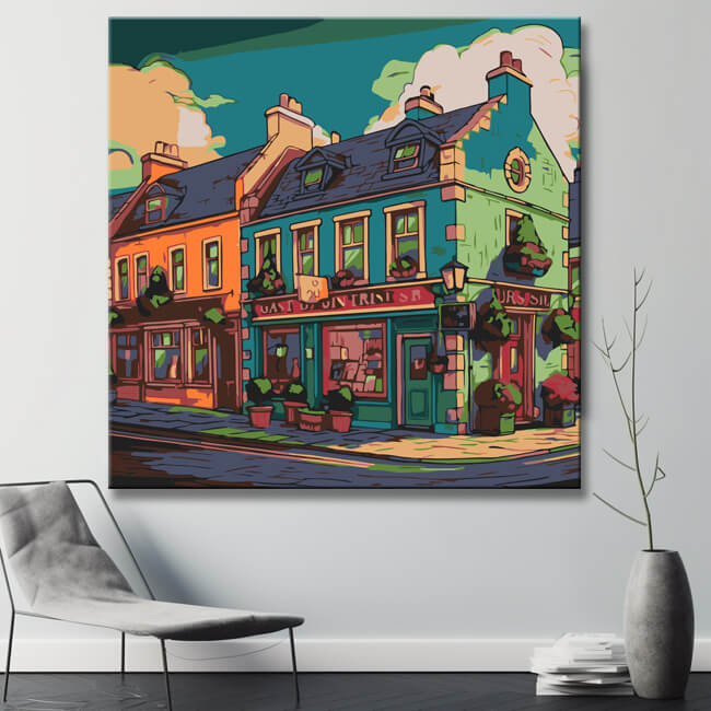 Ireland Village - Painting by Numbers