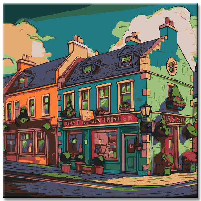 Ireland Village - Painting by Numbers